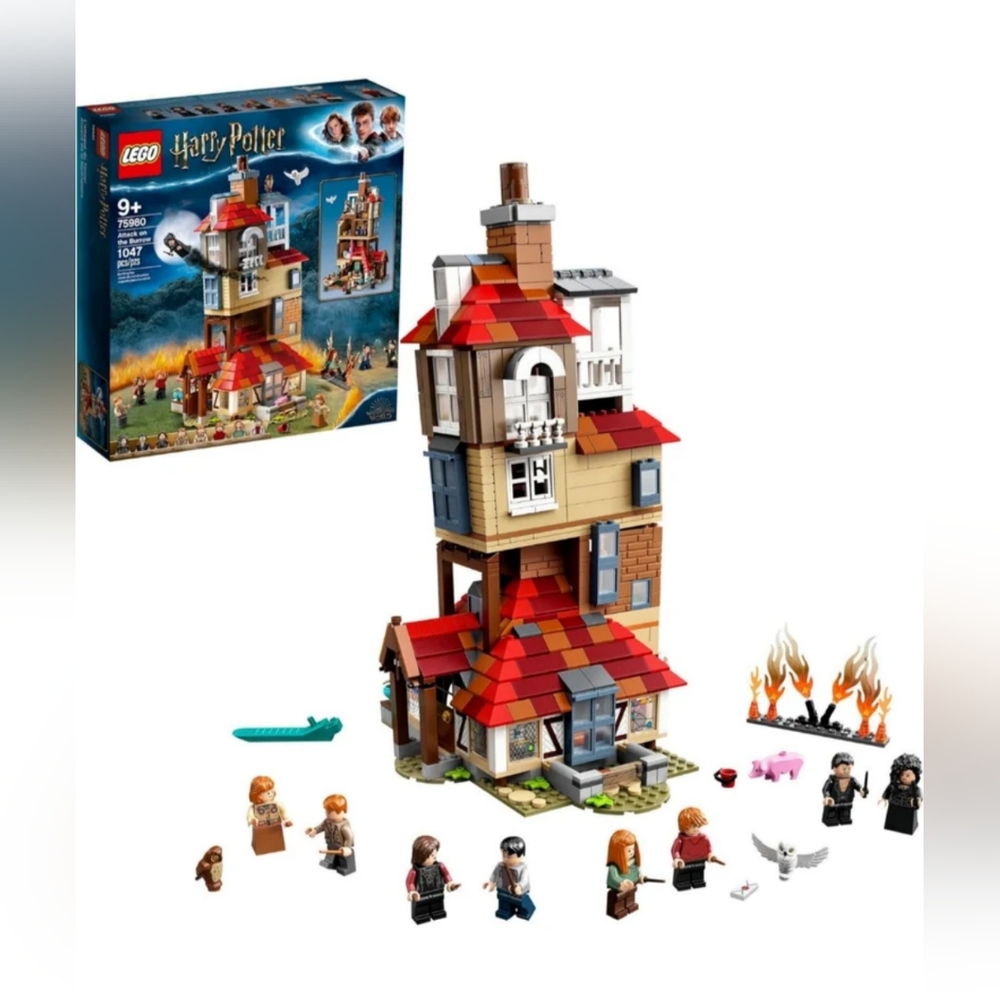 Lego 75980 Harry Potter Attack On The Burrow Building Toy - Picture 1 of 4